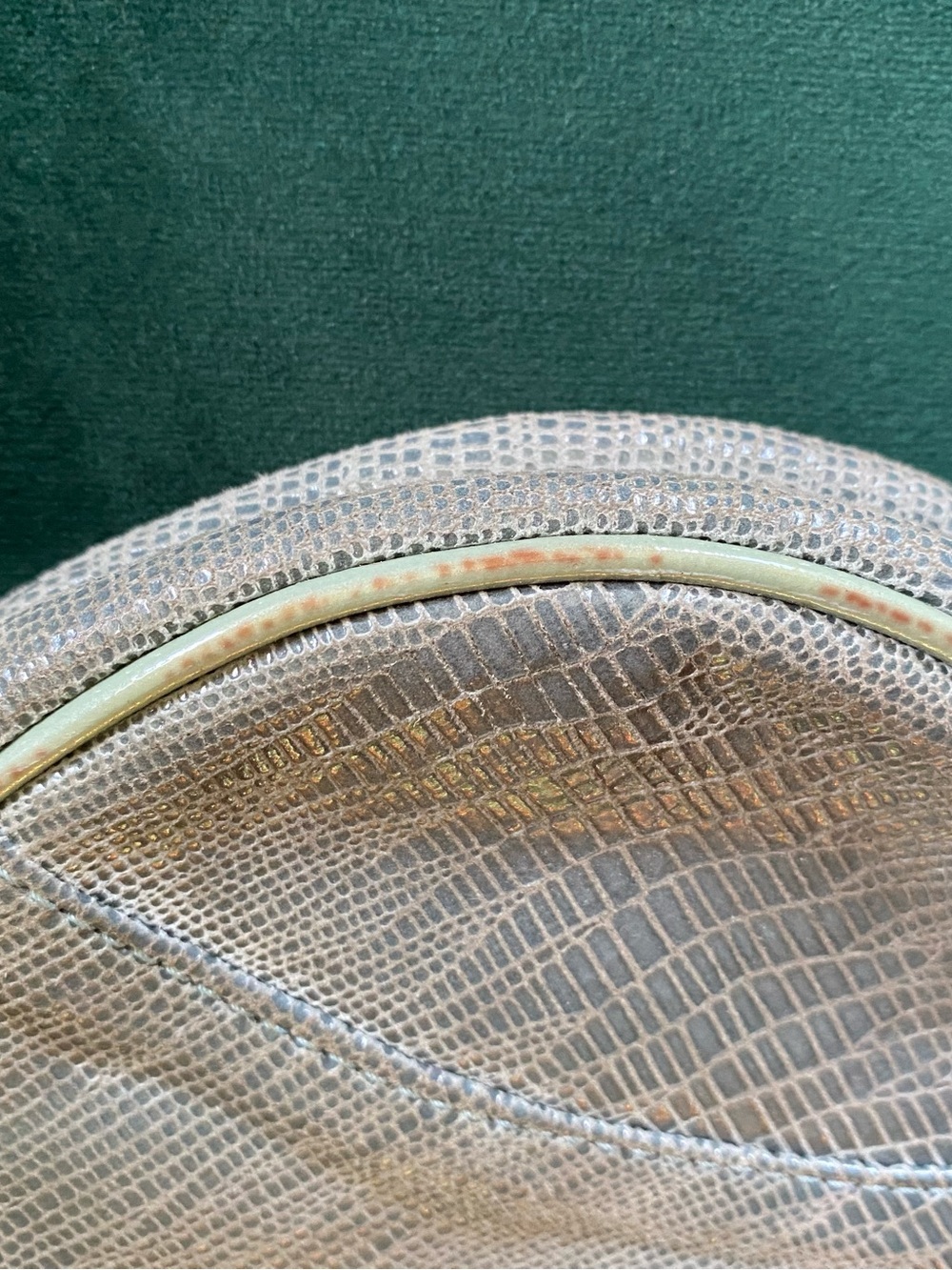 Vintage Christian Dior Lizard Embossed Mini Saddle Pochette - Y2K John Galliano - Picture 10 of 14